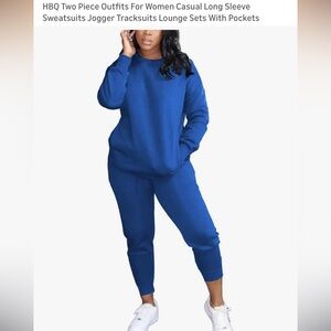 Women's Blue Jogger Set